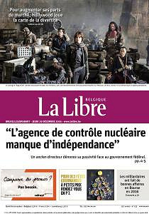 La Libre Belgique du Jeudi 29 Décembre 2016
