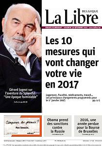 La Libre Belgique du Vendredi 30 Décembre 2016