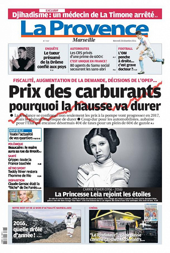 La Provence Marseille du mercredi 28 décembre 2016