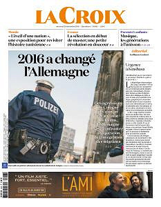 La Croix du Mercredi 28 Décembre 2016
