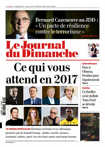Le Journal du Dimanche du 31 Decembre 2016