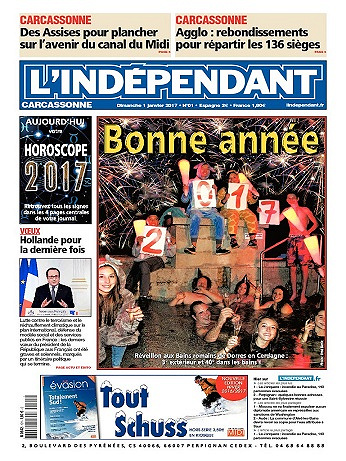L’Indépendant Du Dimanche 1er janvier 2016