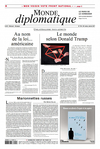 Le Monde Diplomatique N°754 - Janvier 2017