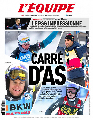 L’equipe du Dimanche 8 Janvier 2017