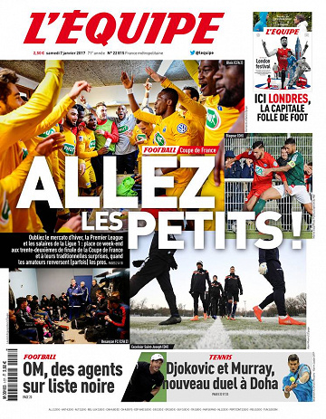L’Équipe du samedi 07 janvier 2017