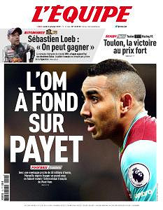 L’equipe du Lundi 2 Janvier 2017
