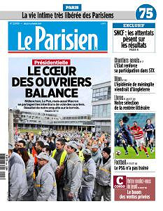 Le Parisien du Jeudi 5 Janvier 2017