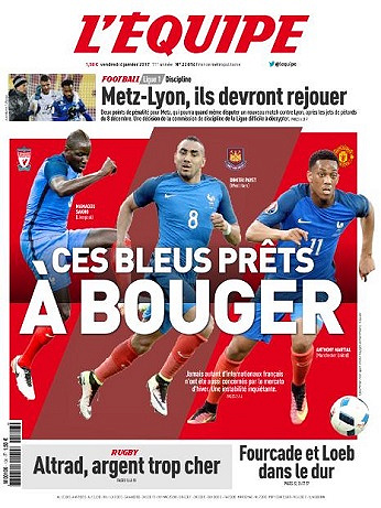 L’Equipe Du Vendredi 06 Janvier 2017