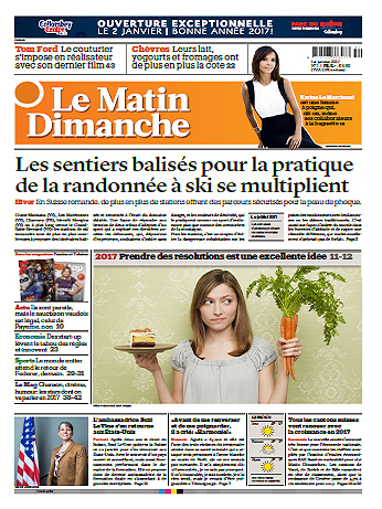 Le Matin Dimanche  (Lausanne ) Du Dimanche 1er janvier 2016