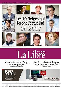 La Libre Belgique du Lundi 2 Janvier 2017