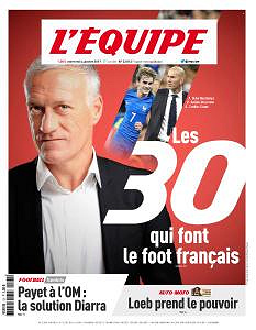L’equipe du Mercredi 4 Janvier 2017