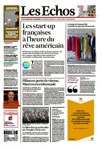 Les Echos Du Vendredi 06 Janvier 2017