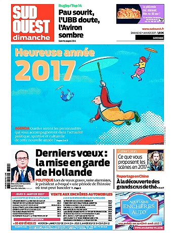 Sud Ouest (Gironde) Du Dimanche 1er Janvier 2017