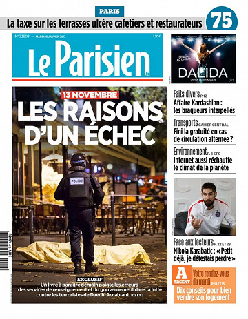 Le Parisien du Mardi 10 Janvier 2017