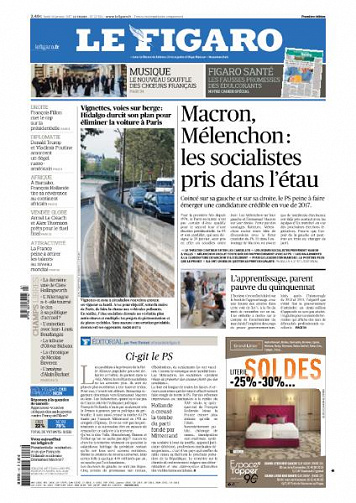 Le Figaro du Lundi 16 Janvier 2017