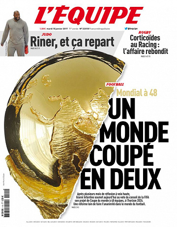 L’Équipe du mardi 10 janvier 2017