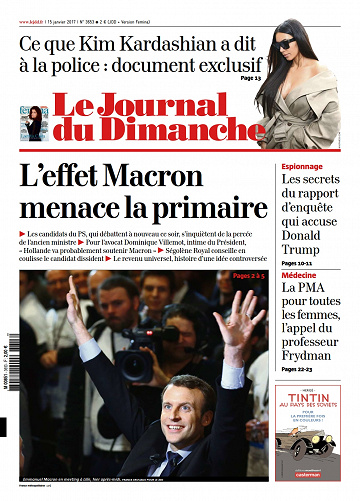 Le Journal du Dimanche n°3653 du 15 Janvier 2017