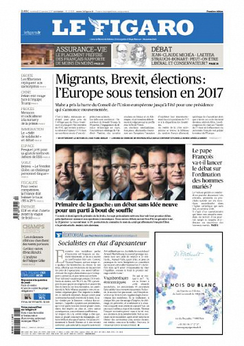Le Figaro du Vendredi 13 Janvier 2017