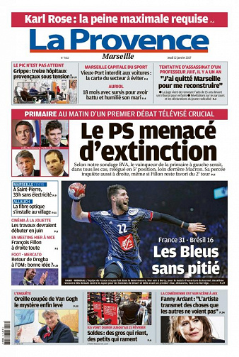 La Provence Marseille du jeudi 12 janvier 2017