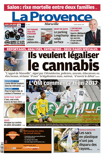 La Provence Marseille du lundi 9 janvier 2017