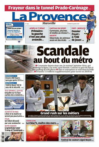 La Provence Marseille du 20 janvier 2017