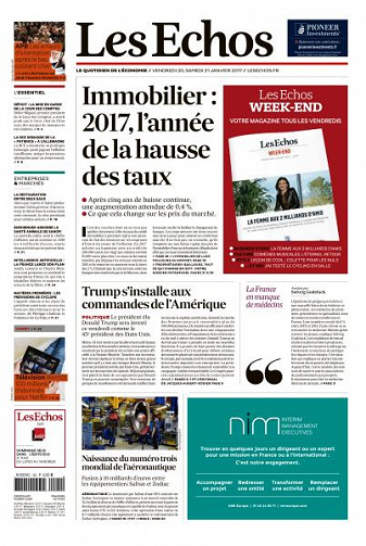 Les Echos du Vendredi 20 Janvier 2017