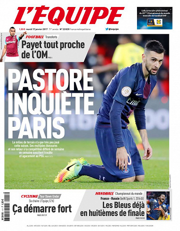 L’Équipe du mardi 17 janvier 2017