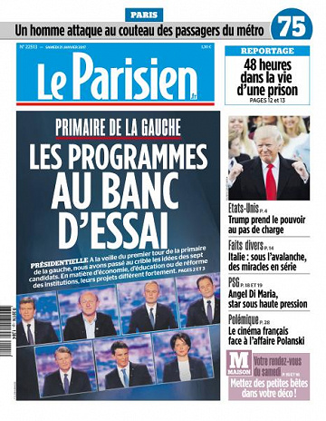 Le Parisien du Samedi 21 Janvier 2017