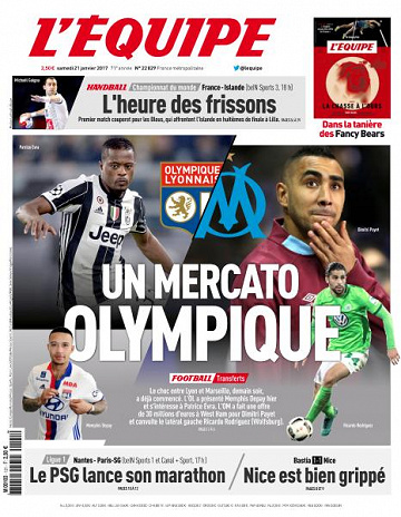 L’equipe du Samedi 21 Janvier 2017