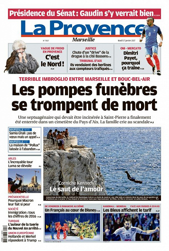La Provence Marseille du mardi 17 janvier 2017
