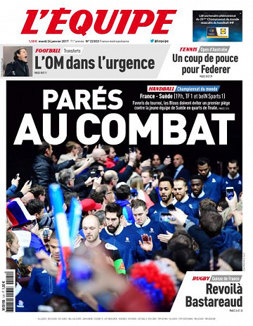 L’equipe du Mardi 24 Janvier 2017