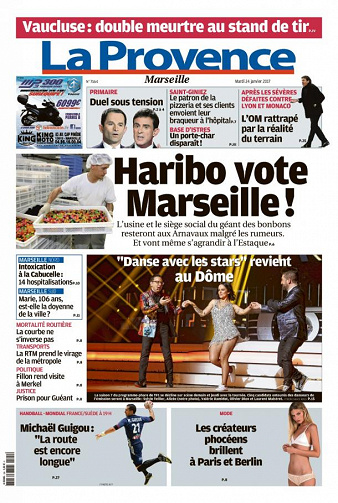 La Provence Marseille du mardi 24 janvier 2017