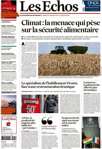 Les Echos du Mardi 24 Janvier 2017
