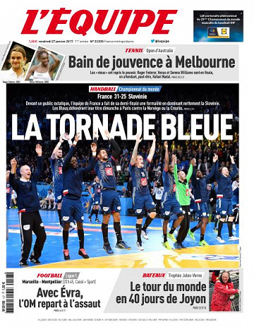 L’equipe du Vendredi 27 Janvier 2017