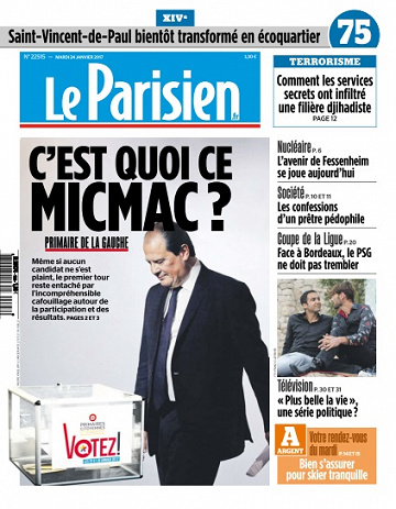 Le Parisien du Mardi 24 Janvier 2017
