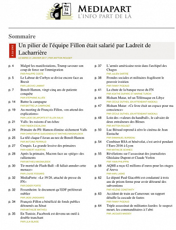 Mediapart Du 31 Janvier 2017