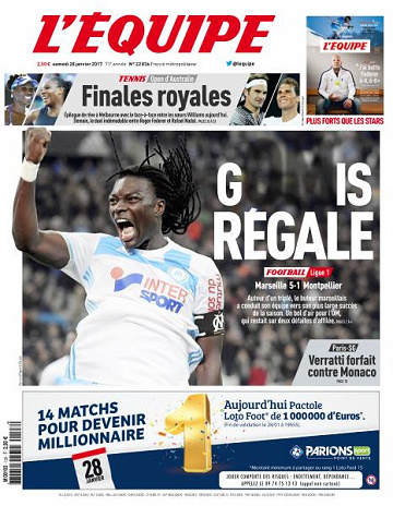 Lequipe du Samedi 28 Janvier 2017
