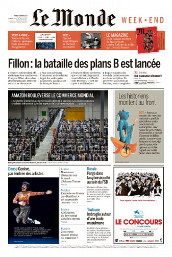Le Monde du Samedi 4 Février 2017