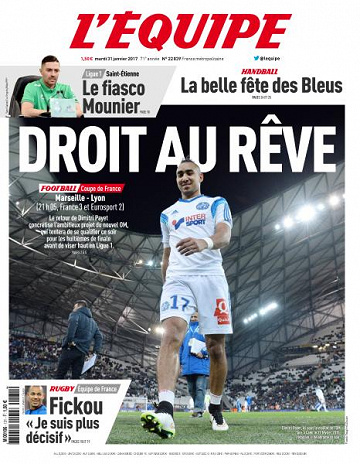 L’equipe du Mardi 31 Janvier 2017