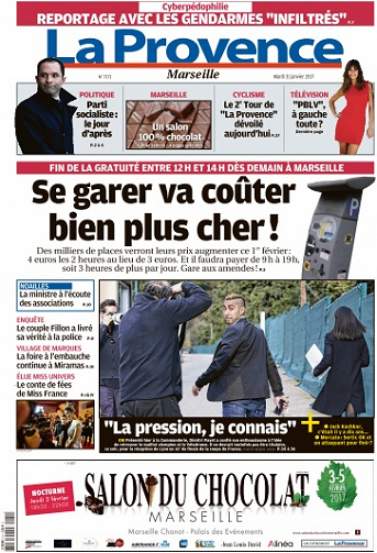 La Provence Marseille du Mardi 31 Janvier 2017