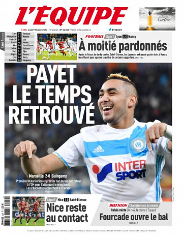 L’equipe du Jeudi 9 Février 2017