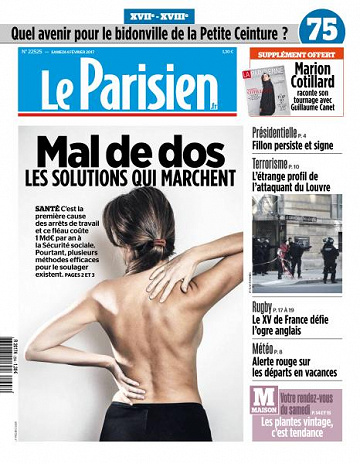 Le Parisien du Samedi 4 Février 2017