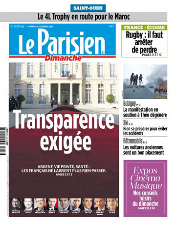 Le Parisien du Dimanche 12 Février 2017