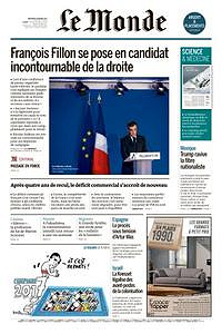 Le Monde du Mercredi 8 Février 2017