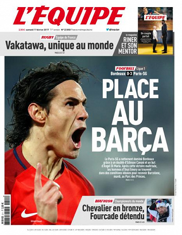 L’equipe du Samedi 11 Février 2017