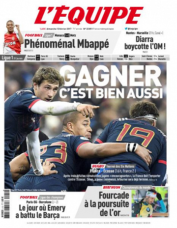 L’equipe du Dimanche 12 Février 2017