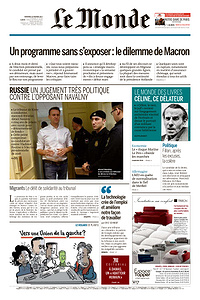 Le Monde du Vendredi 10 Février 2017