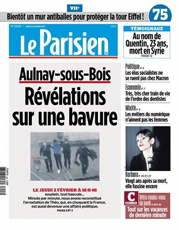 Le Parisien du Jeudi 9 Février 2017