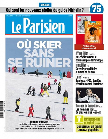 Le Parisien du Vendredi 10 Février 2017