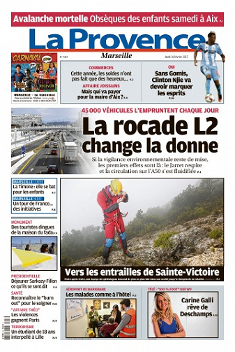 La Provence Marseille du Jeudi 16 Février 2017